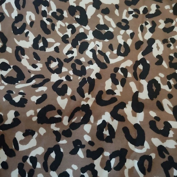 EUC Merona Brown Black Leopard Animal Print High Waisted Pencil Mini Skirt 4 - Picture 5 of 11